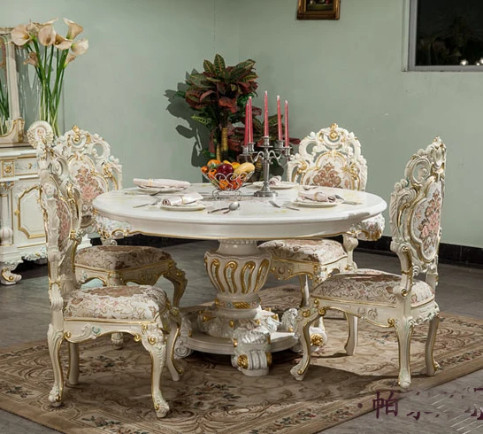 Français Classique Meubles Sculpture Sur Bois Table