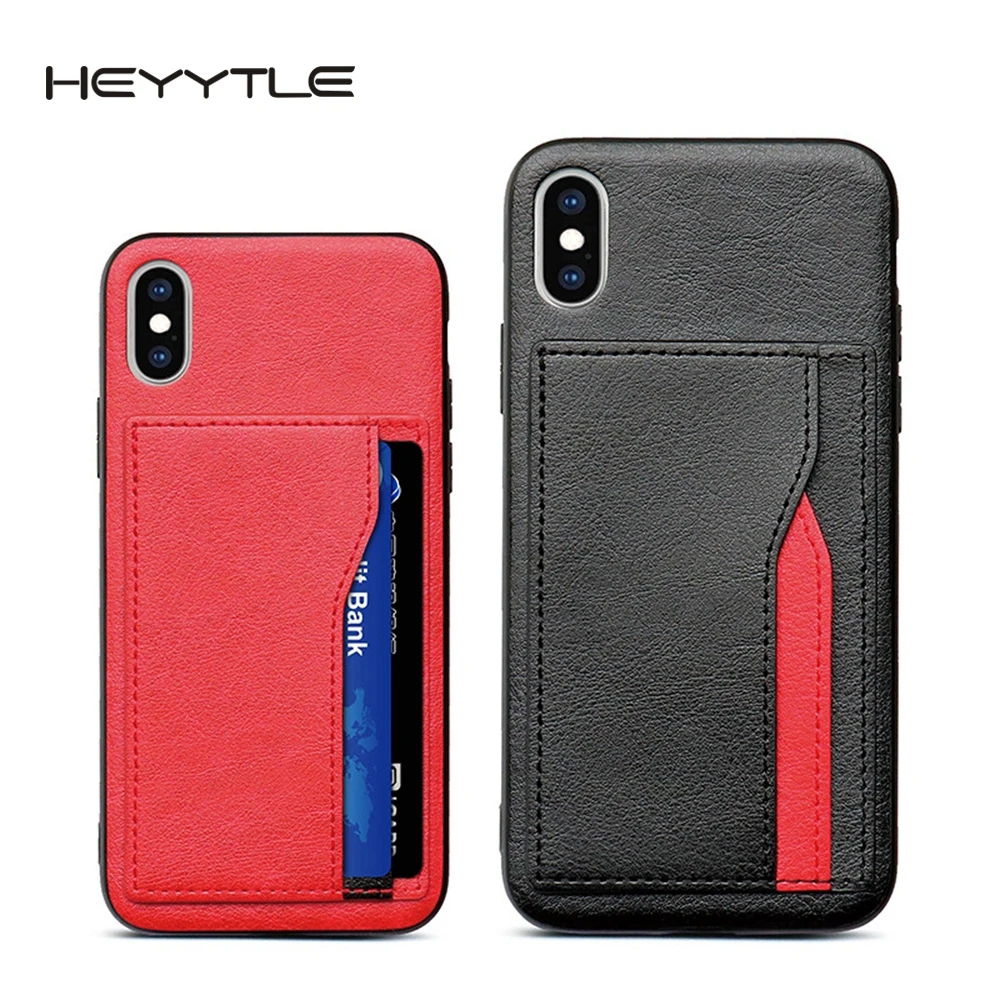 

Heyytle Retro PU Leather Case For iPhone 6 6s 7 8 Plus XS Multi Card Wallet Cases For iPhone X XS Max XR Shockproof Cover Coque