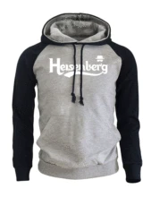 Letter Print Heisenberg Casual Men’s Sportswear 2017 New Arrival Sweatshirt Autumn Winter Fleece Raglan Hoody Fit Kpop Clothing