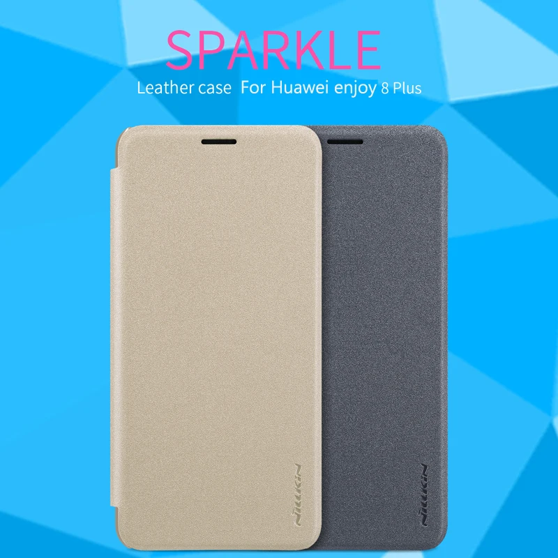 

For Huawei y9 2018 Case NILLKIN Flip Case For Huawei y9 2018 Flip Leather Cover Case For Huawei y9 2018 Book Style Cover