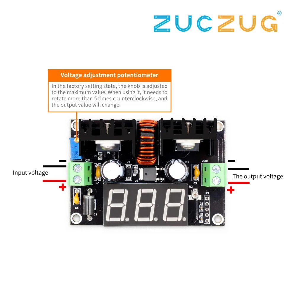 XL4016 LM317 светодиодный цифровой вольтметр Напряжение регулятор метр XL4016E1 DC Бак