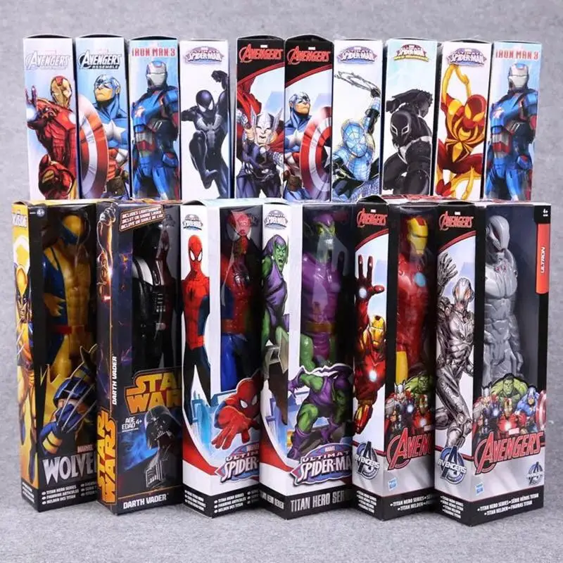 

2018 NEW Marvel The Avengers Spiderman Captain America Iron Man PVC Action Figure Collectible Model Toy for Kids Children's Toys