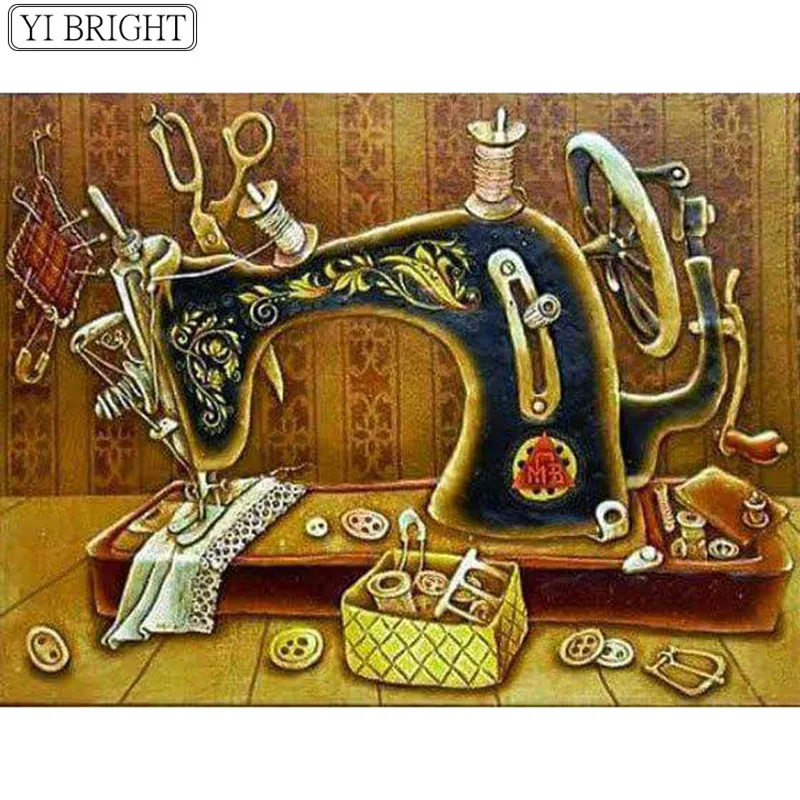 

Diamond embroidery Sewing machine 5d diamond painting full diamond mosaic picture of rhinestones cross stitch Christmas gift XY1