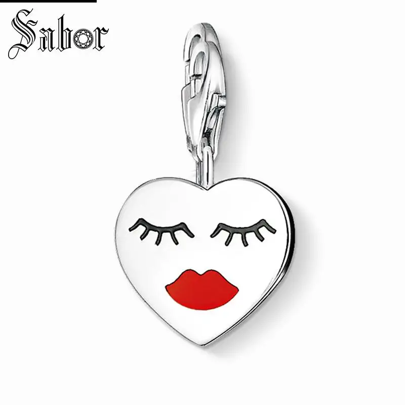 

thomas Sleeping Heart Charm Pendant Jewelry For Women,2019 Romantic Gift 925 Sterling Silver Fit Bracelet jewellery charms
