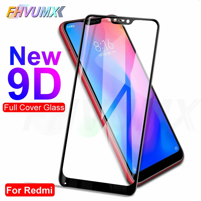 

9D Full Cover Tempered Glass For Xiaomi Redmi 6 6A 5 5A 5 Plus S2 Screen Protector Redmi Note 5 5A 6 7 Pro Protective Film Case