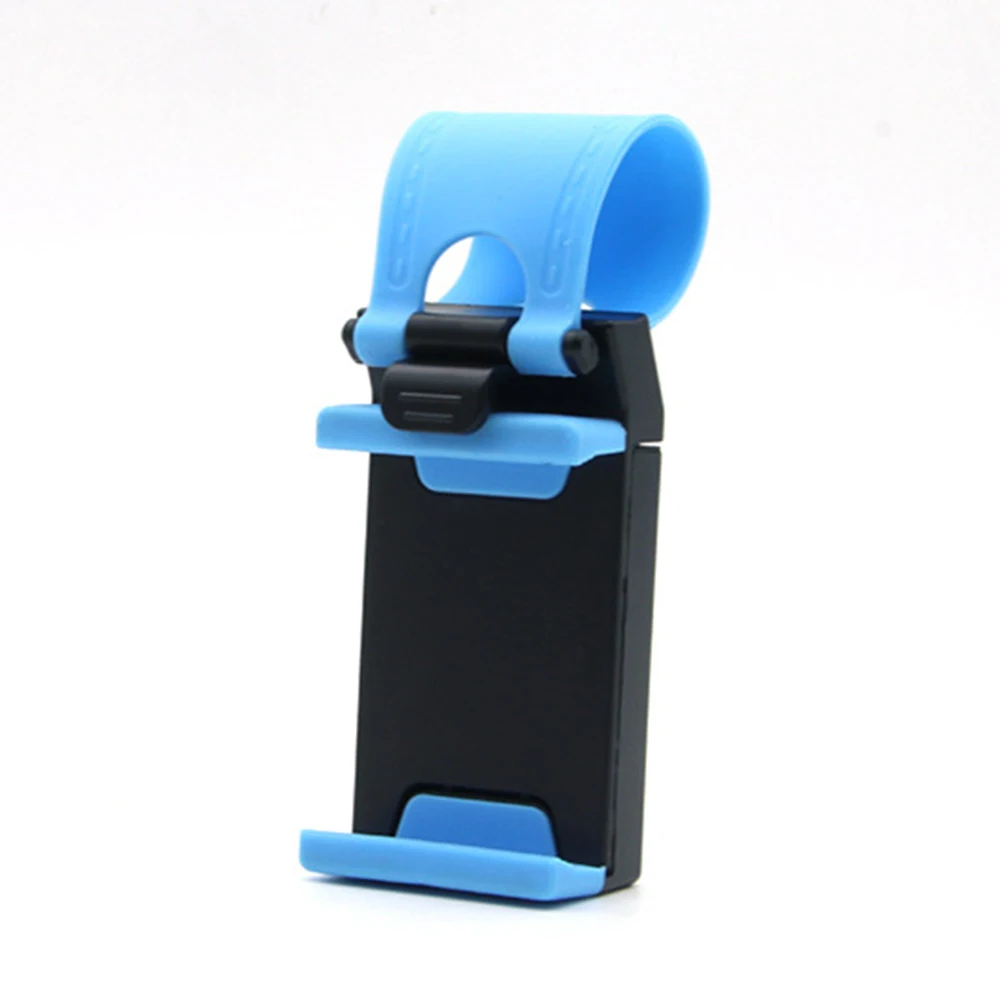 

Car Phone Holder Stand Steering Wheel Bicycle Mount Clip Rubber Band for iPhone 7 Plus Samsung S9 Plus Xiaomi 8 9 Charge