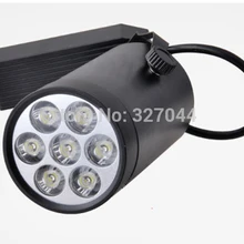 1 предмет, розница 7x3 Вт 21 Вт след led 85V-AC265V Алюминий белый черный корпус железнодорожных верхнего света Spotlight