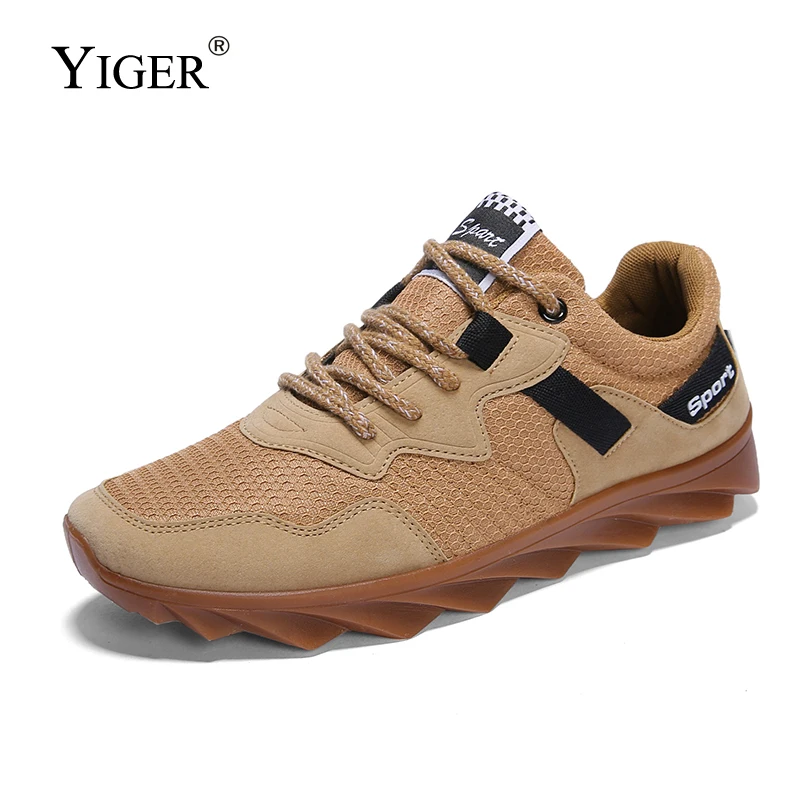 YIGER/Новая мужская спортивная обувь Весенняя повседневная для подиума стиль