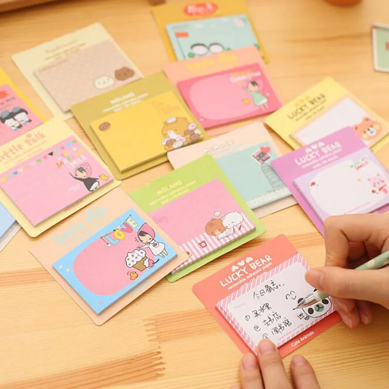 Kawaii Sticky Notes Office Learning Memo Stickers Stick Notes Student ...