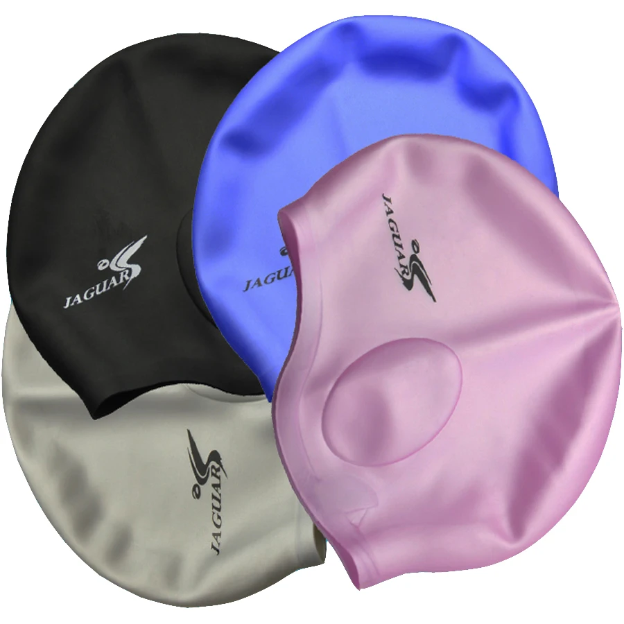 100 silicone swimming cap silicone 4pcs/lot,ear swim cap,universal