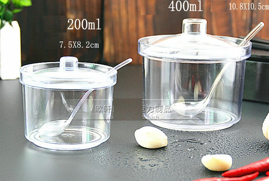 Чаша для сахара акриловая коробка специй банки приправ соли|sugar bowl|sugar potcan box |