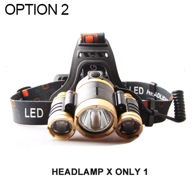 Светодиодный налобный фонарь перезаряжаемый фонарь с масштабируемым датчиком 3* T6 3000лм USB 18650 фонарь Водонепроницаемый фонарь для наружной рыбалки - Испускаемый цвет: Only headlamp
