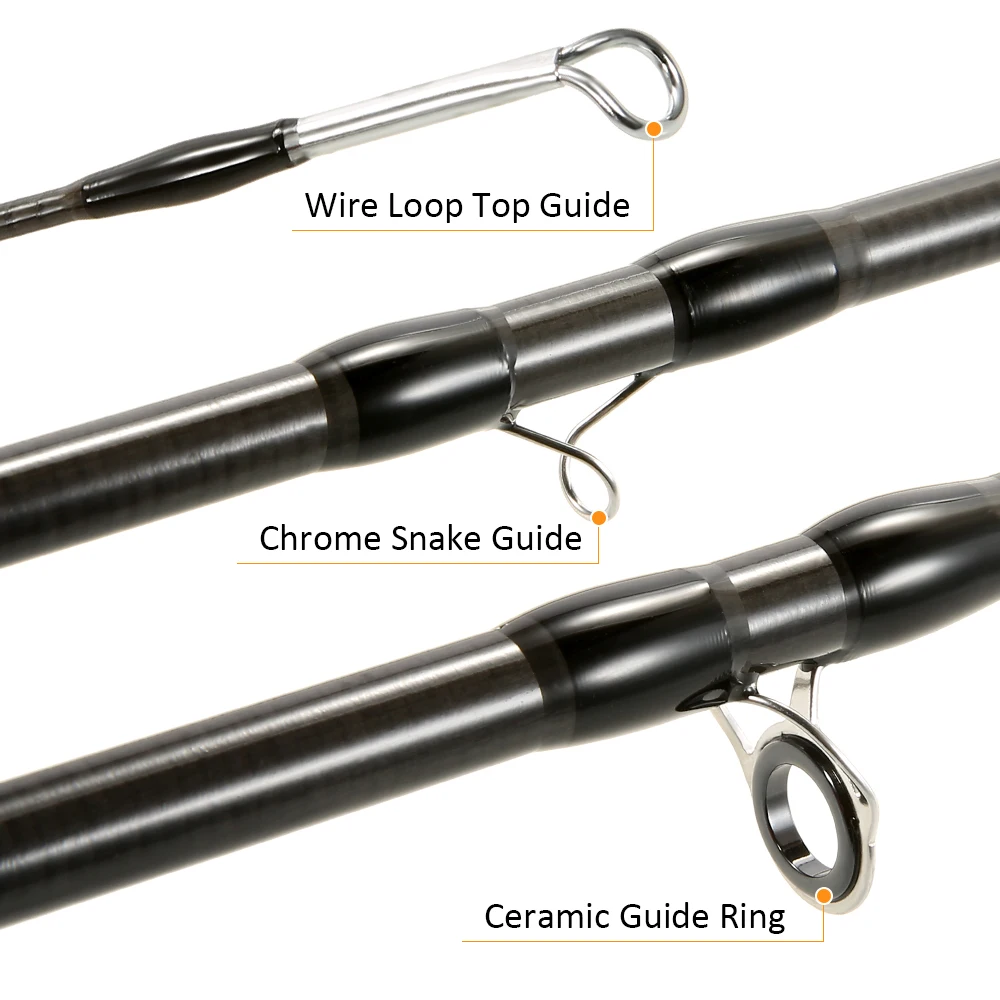 Lixada портативная 9 футов 2,7 м 4 секции Съемная Удочка из углеродного волокна для ловли нахлыстом удочка рыболовные снасти