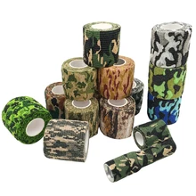 Self-adhesive Camo Stretch Bandage 5CM * 4.5M Tactical Non-woven Protective Camouflage Tape for Rifle Gun Flashlight Camo Tape Self-adhesive Camo Stretch Bandage 5CM * 4.5M Tactical Non-woven Protective Camouflage Tape for Rifle Gun Flashlight Camo Tape