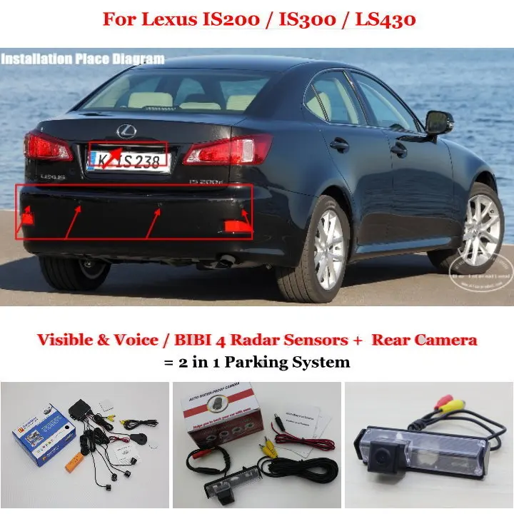 Liislee For Lexus IS200 / IS300 / LS430 Car Parking Sensors + Rear View
