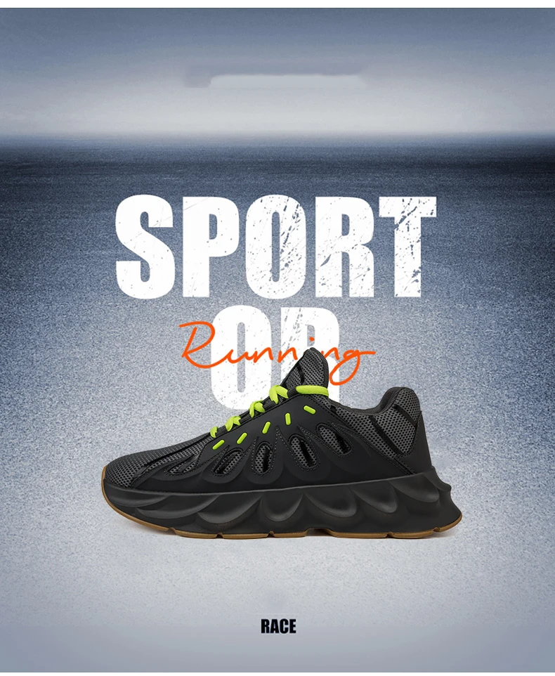 YRRFUOT высокое качество кроссовки мужские спортивные туфли брендовая легкая уличные кроссовки трендовые Нескользящие дышащие мужские прогулочные туфли 1