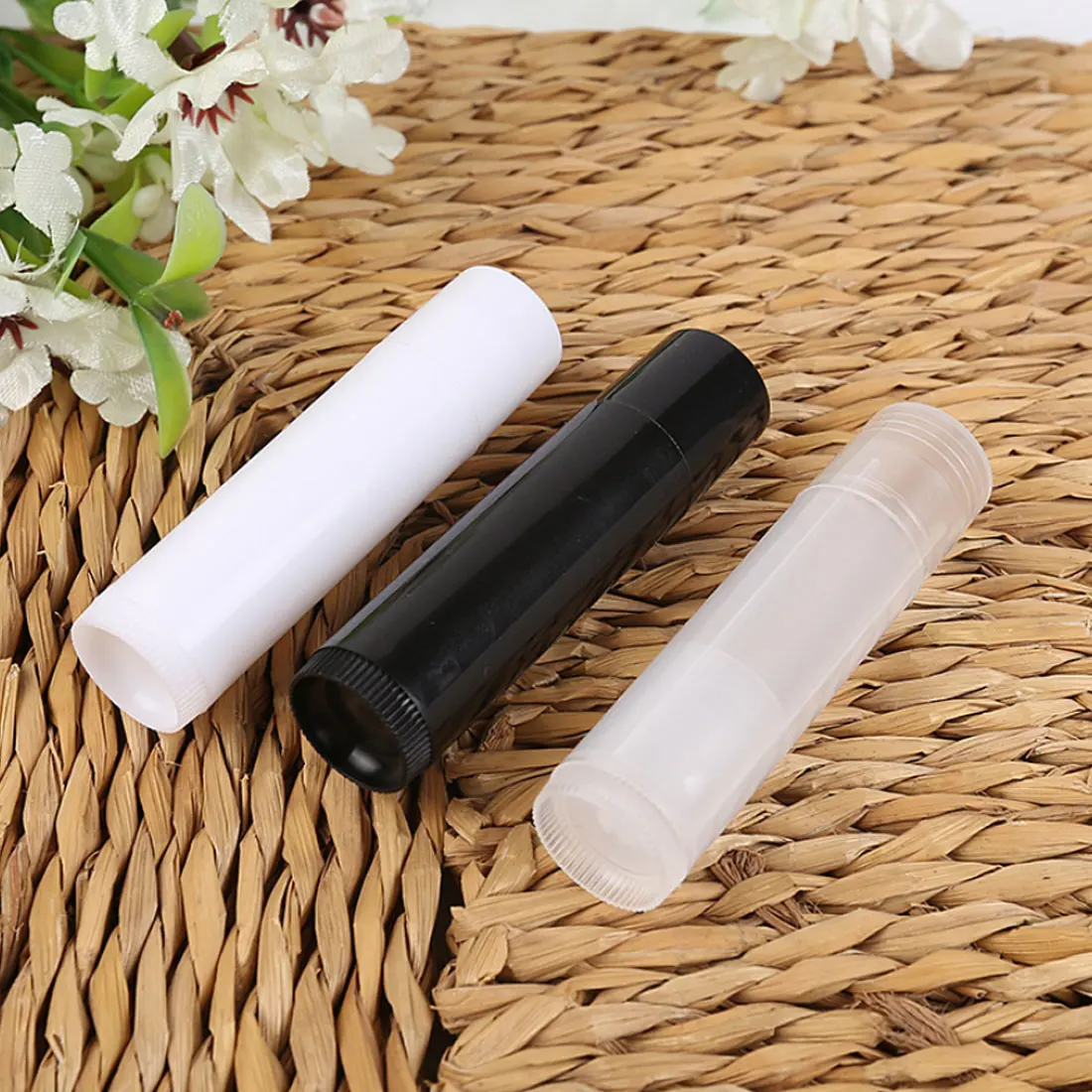 Hot Sale 50pcs/Lot Empty Plastic Clear LIP BALM Tubes Containers