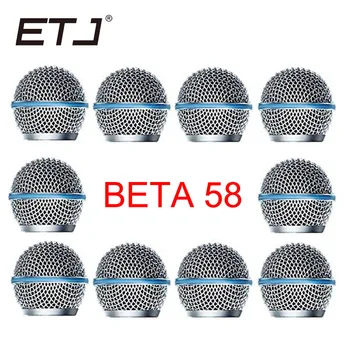 

Freeshipping 10pcs/lot Professional Replacement Ball Head Mesh Microphone Grille Fits For shure sm 58 sm 58sk beta 58 beta58a