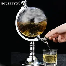 Высокое качество Новинка Глобус формы для безалкогольных и алкогольных напитков диспенсер напиток вино пиво насос одна канистра насос бар вино диспенсер