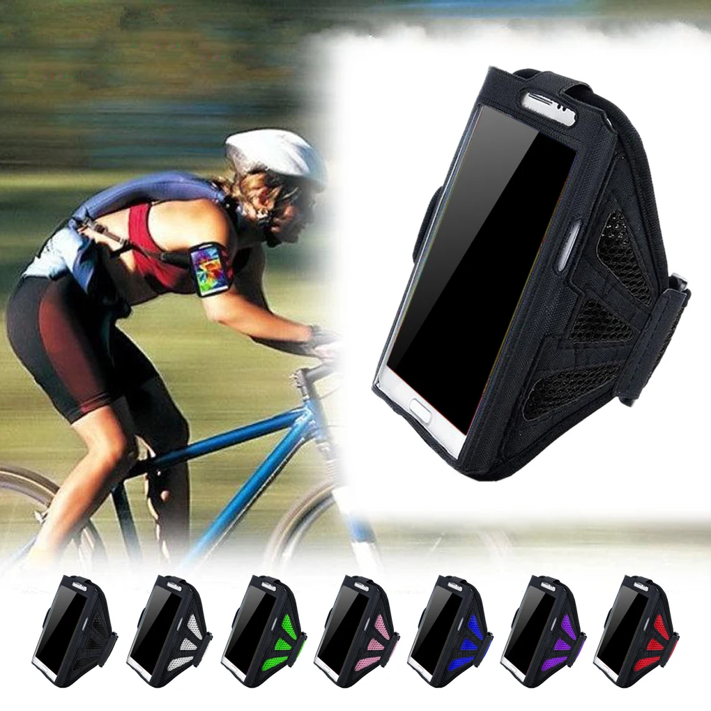Kopen 5.5 inch Sport Armband Arm Band Case Cover Houder voor iphone 6 7 8 X Plus voor Samsung Galaxy S7 Rand Zakken running Jogging