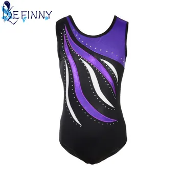 

Hotsale Girls Shiny Metallic Leotards Full Sleeve Gymnastics Leotard Spandex One-piece Bodysuit Kids Ballet Dance Costumes