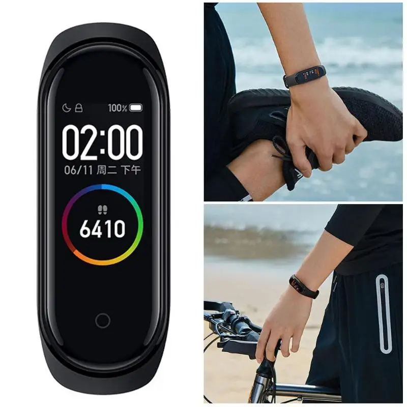 mi Band 4 NFC функция голосового управления Xiaomi mi Band 4 Водонепроницаемый 50 м подводный фитнес-трекер умный Браслет mi band 4