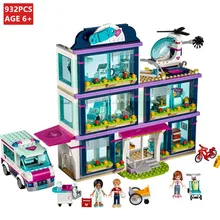 932Pcs Heartlake City Park Love Hospital Girl Friends Figures Building Blocks Sets 41318 LegoINGLs Bricks Toys Christmas Gifts city love