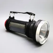 Портативный Солнечный Мощный COB светодиодный наружный фонарик аварийный походный фонарь лампа QP2