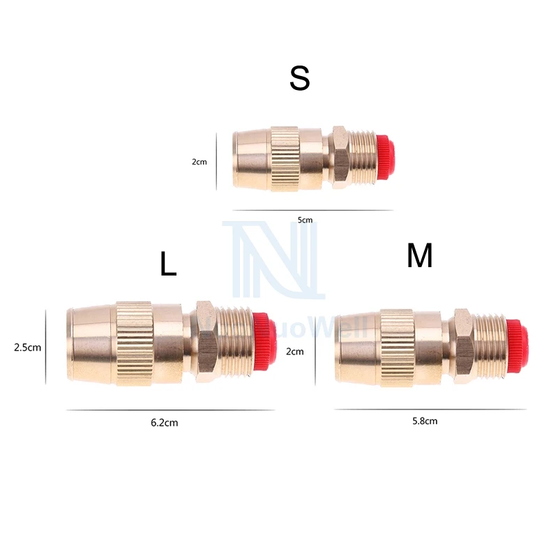 NuoNuoWell 5X1/" винт Медь сопла Латунное распылительное сопло с пре-фильтр для полива и орошения распылитель