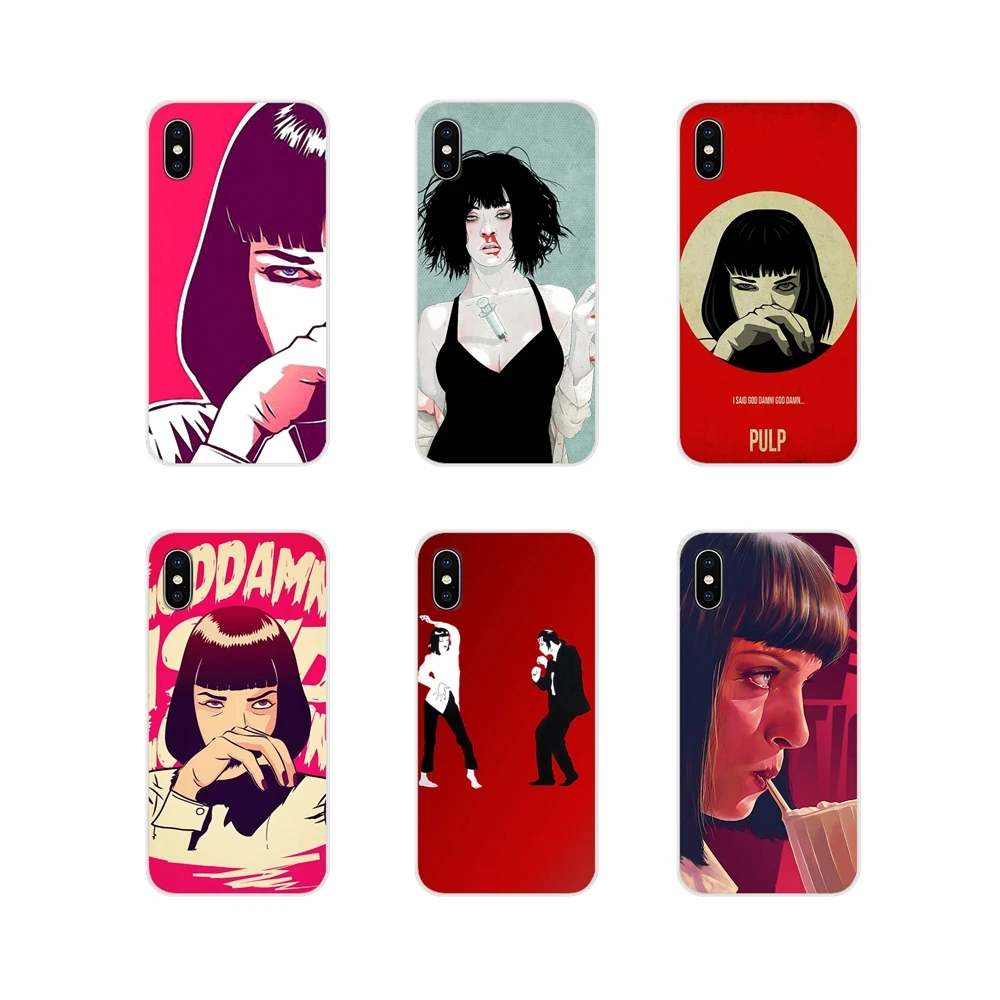 

For Huawei Mate Honor 4C 5C 5X 6X 7 7A 7C 8 9 10 8C 8X 20 Lite Pro Pulp Fiction smoke gun girl Accessories Phone Shell Covers