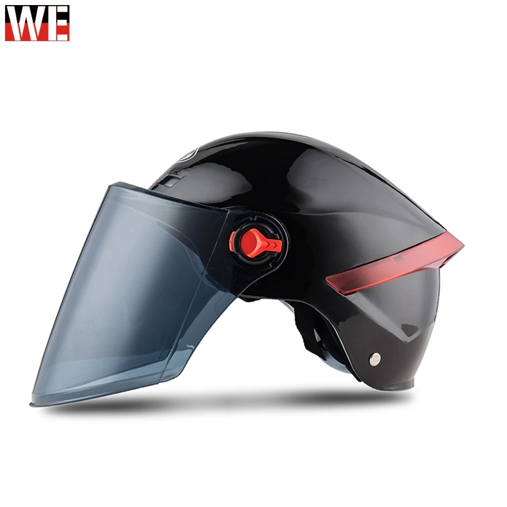 

Motorcycle Helmet with Face Shield Motocross moto Racing Protection Gear Face Mask Safety Hat Protective Half Face Helmet