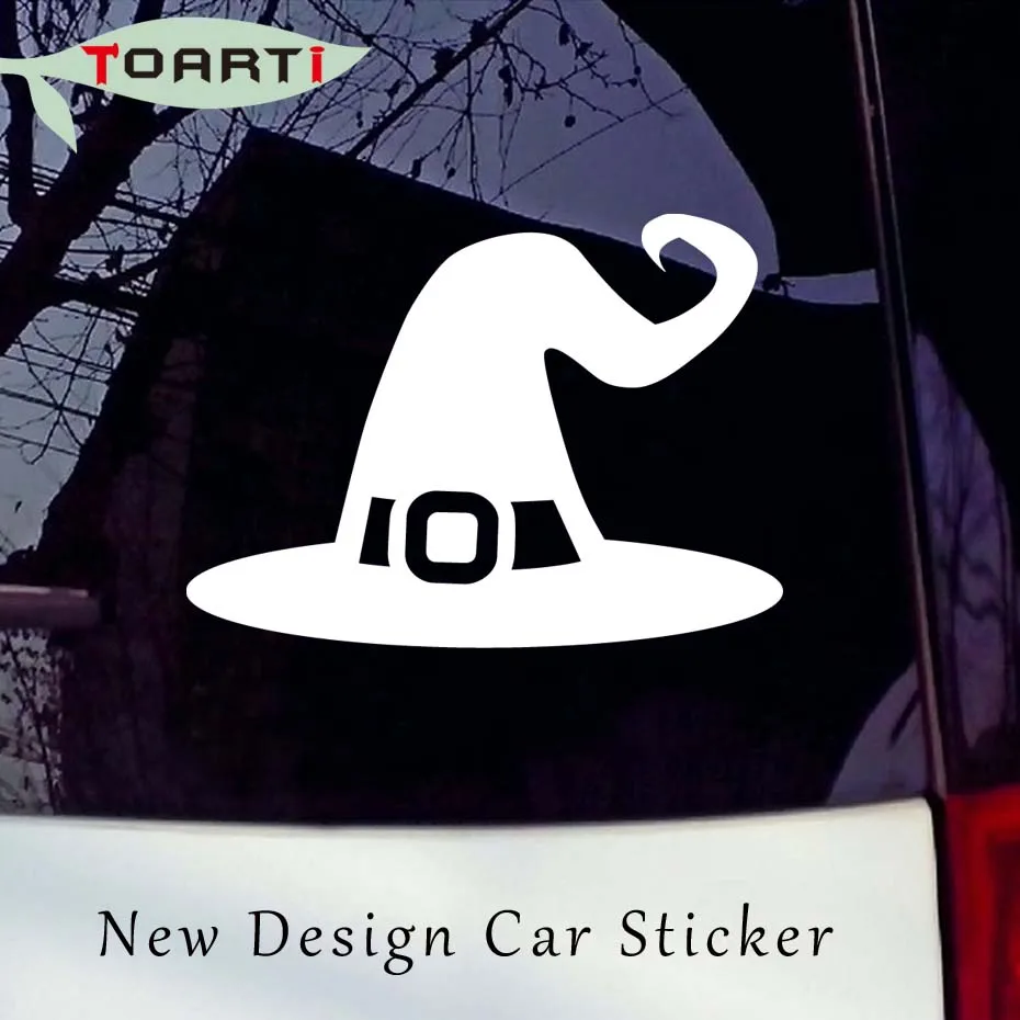 15.4*11.2cm Hat Halloween Adesivo Vinyl Car Truck Window Sticker Car Styling Creative Waterproof