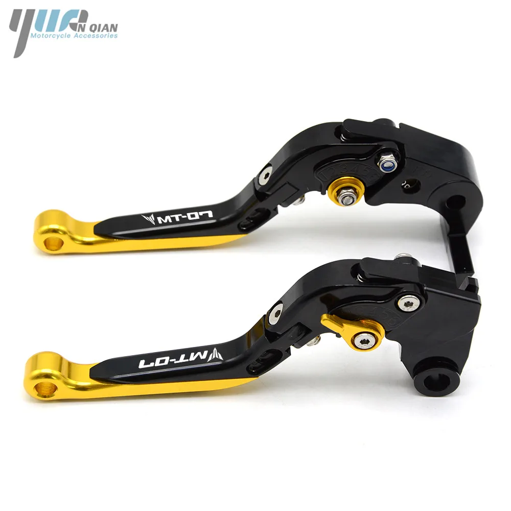 YUANQIAN алюминиевый для мотоцикла складные выдвижной сцепные LeverFor YAMAHA MT-07 MT 07 MT07