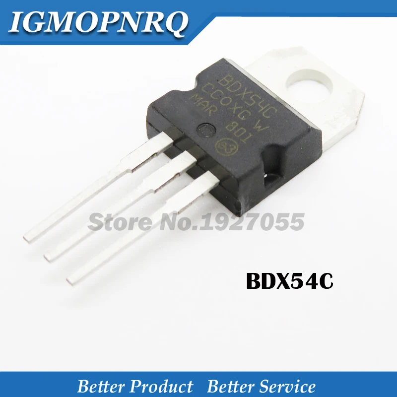 10PCS BDX54C TO-220 BIPOLAR TRANSISTOR PNP 100V 8A