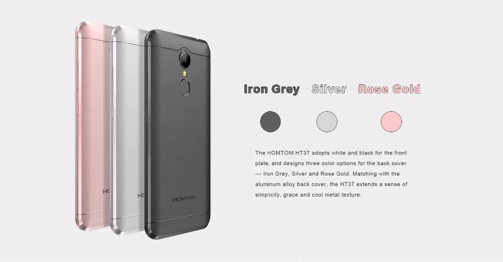 HOMTOM HT37 Android смартфон MTK6580 четырехъядерный 1,3 ГГц 16 Гб rom 2 Гб ram 5,0 дюймов HD отпечаток пальца 13 МП 3000 мАч мобильный телефон