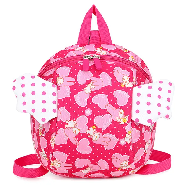 Милый детский рюкзак с ремнем безопасности для малышей, анти-потеря, сумка для поводка для детей, очень прочный и удобный школьный ранец - Цвет: Rose