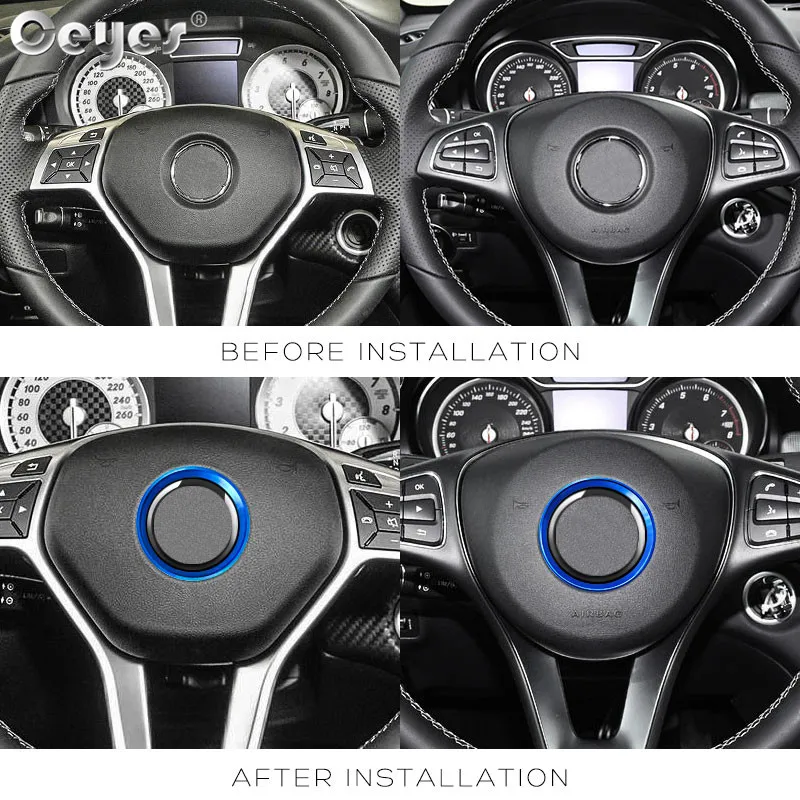 Car steering wheel decoration circle ring sticker for MERCEDES (33)