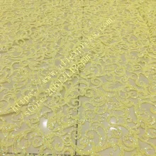 5 ярдов африканская французская сетка тюль кружевная ткань для вечернего платья приклеенная блестящая кружевная ткань