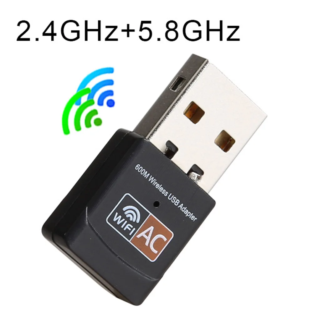 Беспроводной USB Wi Fi адаптер 600 Мбит/с 2 4 ГГц|Компьютерные кабели и разъемы| |