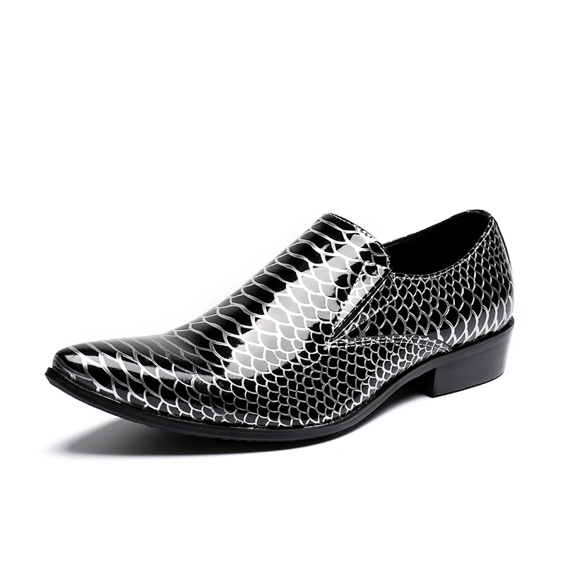 Freies Wohnungen Kleid Us12 Männer Größe Schuhe Schwarz Müßiggänger Verschiffen Marke Leder Business Mode Haopuvsen Handgemachten rwvrq7