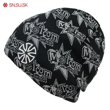 SN. SU. SK зимние шапки для девочек, Вязанные Трикотажные Шапочки из флиса, теплые лыжные шапочки в стиле хип-хоп с черепом для женщин и мужчин