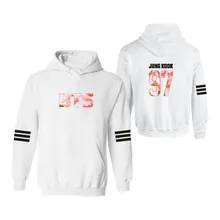 Men’s Hoodie BTS Bangtan Boys Hoodies White Mens Hoodies and Sweatshirts JIN/ JUNG KOOK/ JIMIN/ SUGA/ V/ J HOPE