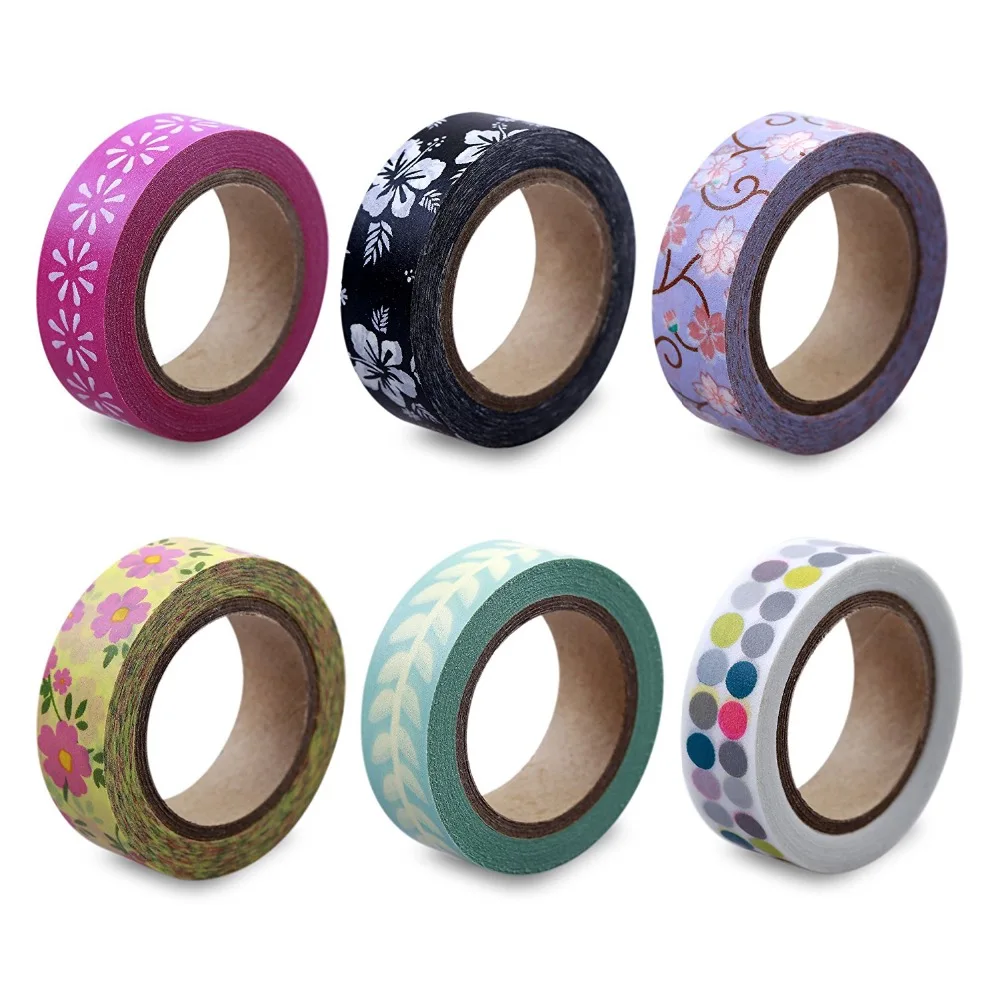 Aliexpress Com Buy Lolliz Pcs Pack Washi Tape Adhesive Tape Flower