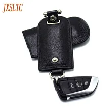 JXSLTC нейтральный модный роскошный автомобильный брелок из натуральной кожи, чехол для ключей, простая магнитная кнопка, крышка, беспроводная телефонная кнопка, A-319