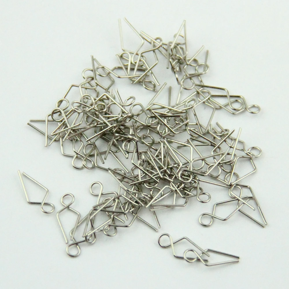 

500pcs 6*15mm Metal hooks connector steel beads hanging rings