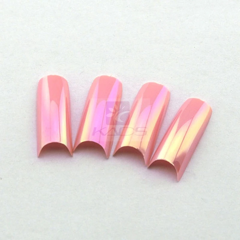 

HOTSALE 70PCS/LOT Pink Colorful French Tip False Nail Tips Fake Nails Extension Decorated Makeup Kits