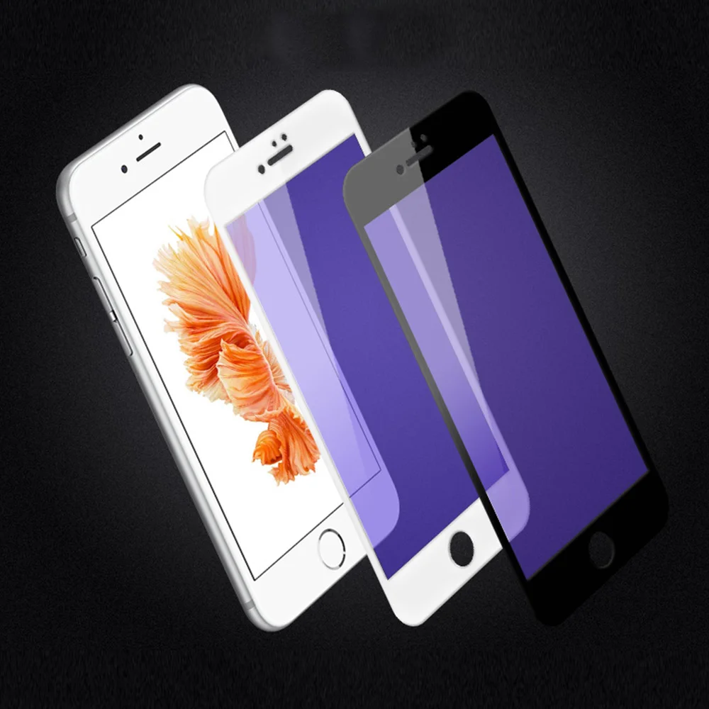 CAMDEMS 500pcs 9H 2.5D Hard Edge Tempered Glass Full Coverage Anti-shatter LCD Screen Protector for iphone X 8 7 6 6splus box | Мобильные