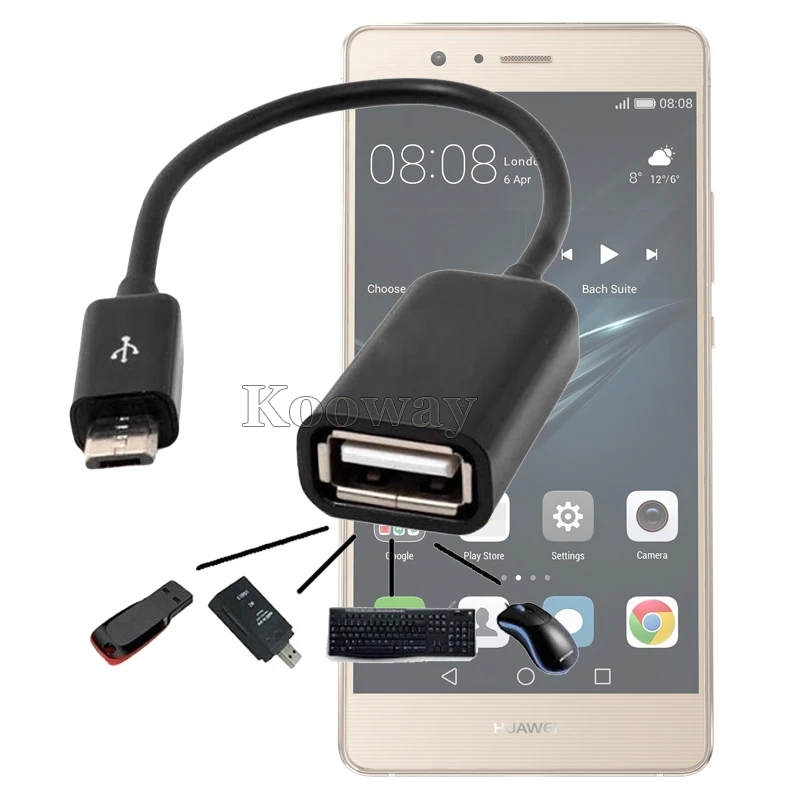 Micro USB OTG адаптер для синхронизации данных Huawei Honor Pad 2 BQ Mobile BQS 5025 Highway On the go Host
