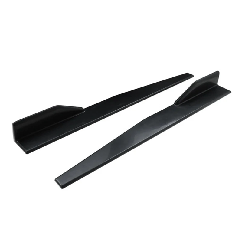 Car universal small side skirts heighten thickened reinforced blade side skirt flank - Цвет: Black
