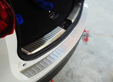 Stainless Steel Accessories Rear Bumper Protector Sill plate cover For Mazda CX5 CX-5 2015 2016 2017 Car Styling high quality stainless steel rear windowsill panel rear bumper protector sill for hyundai tucson 2015 2016 2017 2018 car styling